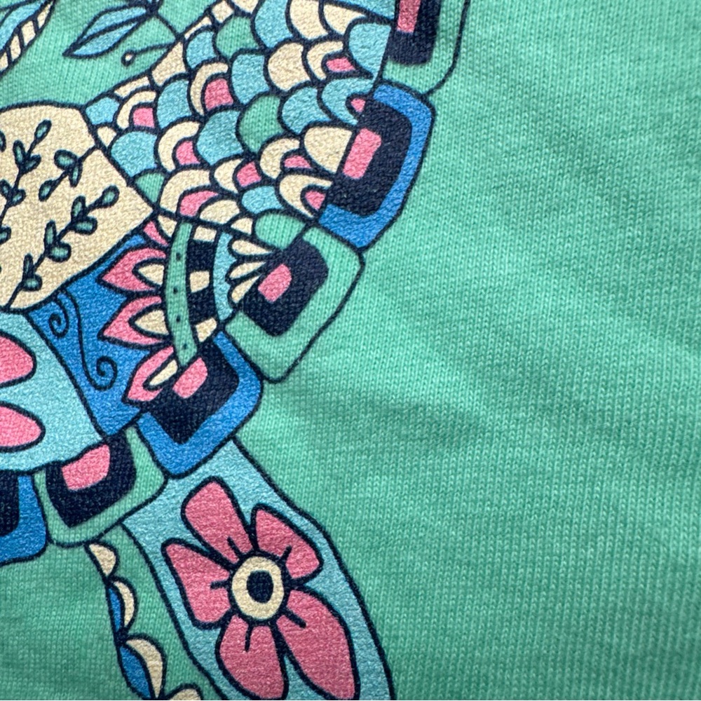 Life Is Good Sea Turtle‎ Doodles Graphic Tank Top Womens XS Just Add Water Green - Picture 11 of 11